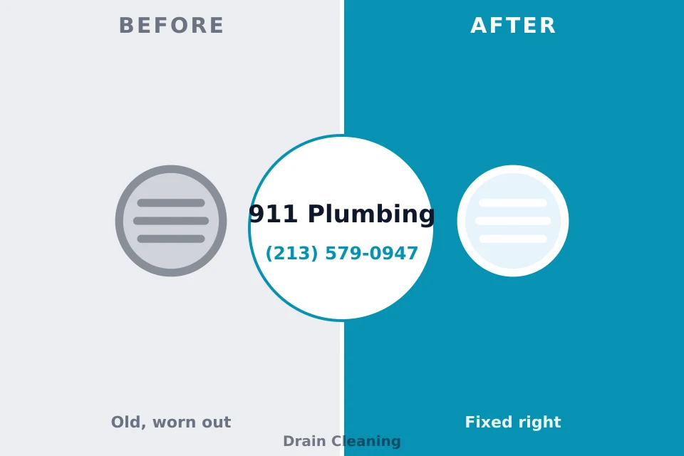 Before and after: plumbing repair New Salem, PA